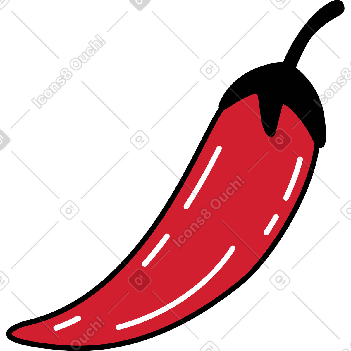 Ilustração de Pimenta em no estilo Ruby para baixar em PNG, SVG