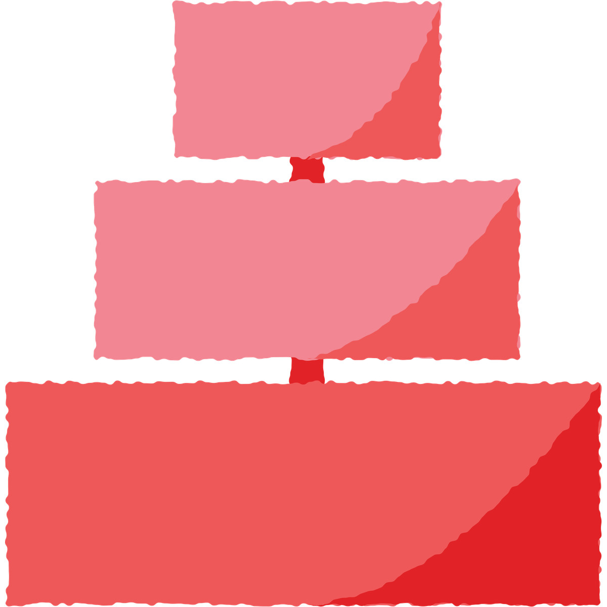 Wedding cake illustrazione in stile Cherry scarica in PNG, SVG