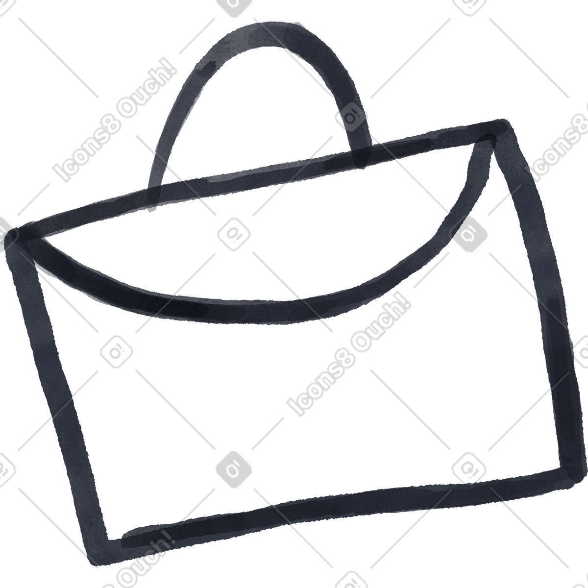 Illustration Sac dans le style Inky à télécharger aux formats PNG, SVG