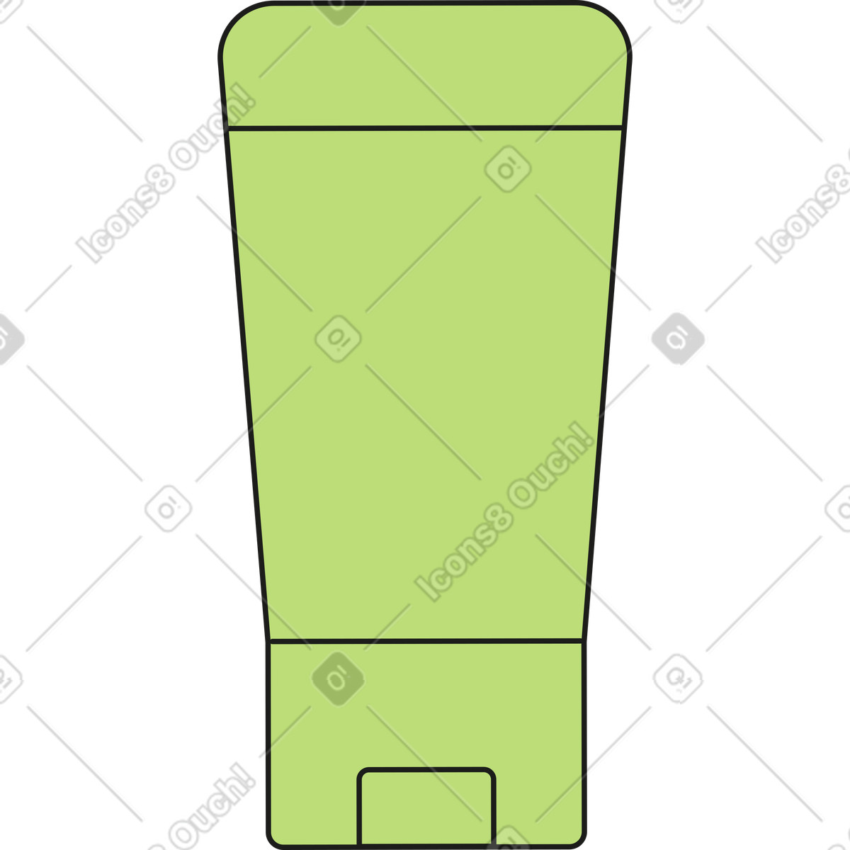 Ilustración Tubo de crema en estilo Kindy a descargar en PNG y SVG