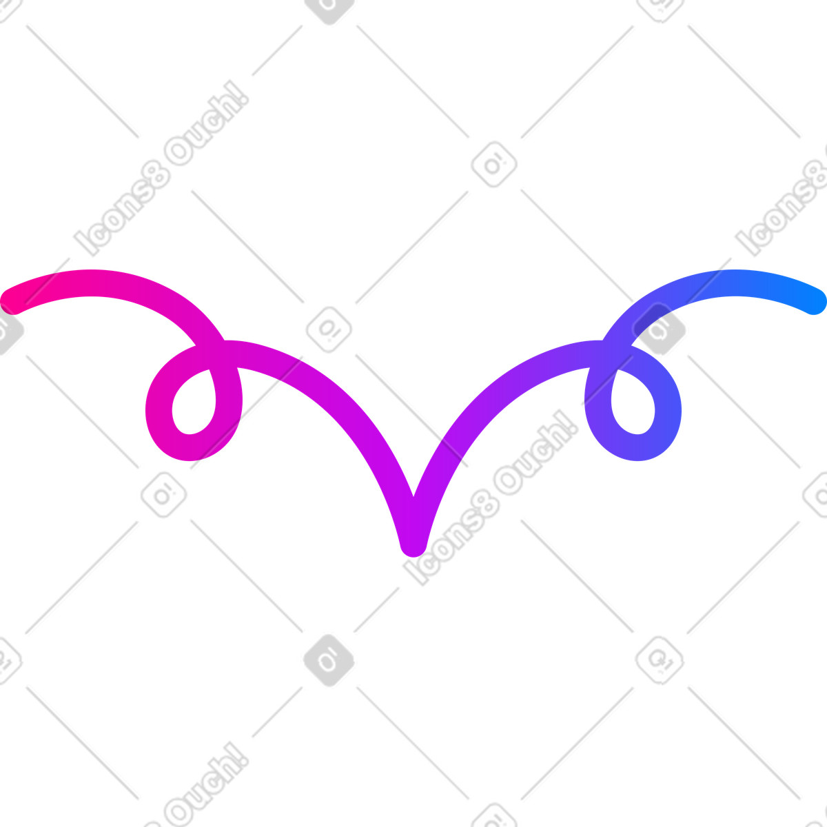 Gradiente di trafori illustrazione in stile Vibrant scarica in PNG, SVG