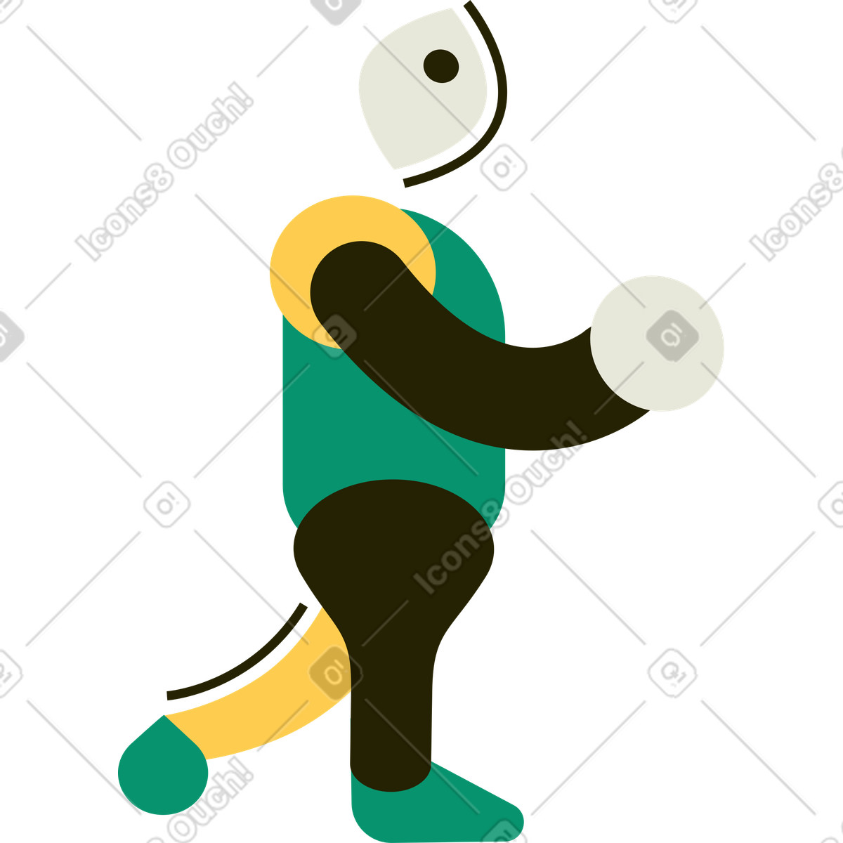 Ilustración Hombre en estilo Spot a descargar en PNG y SVG