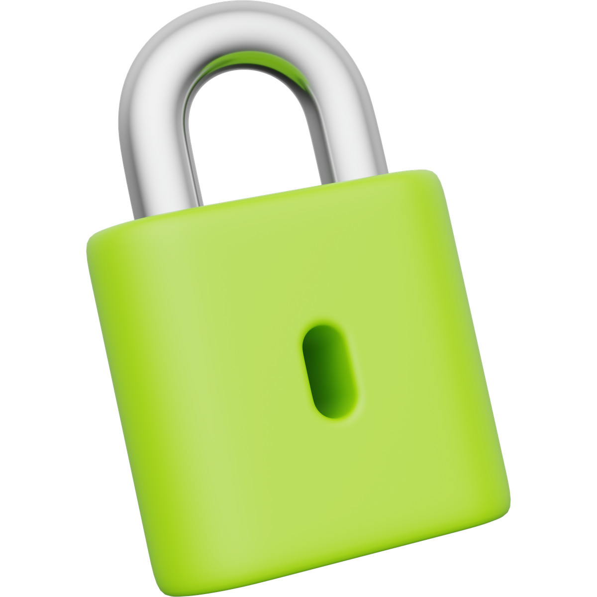 Padlock security symbol representing data protection and online privacy concept illustration in 3D Playful style download in PNG, SVG