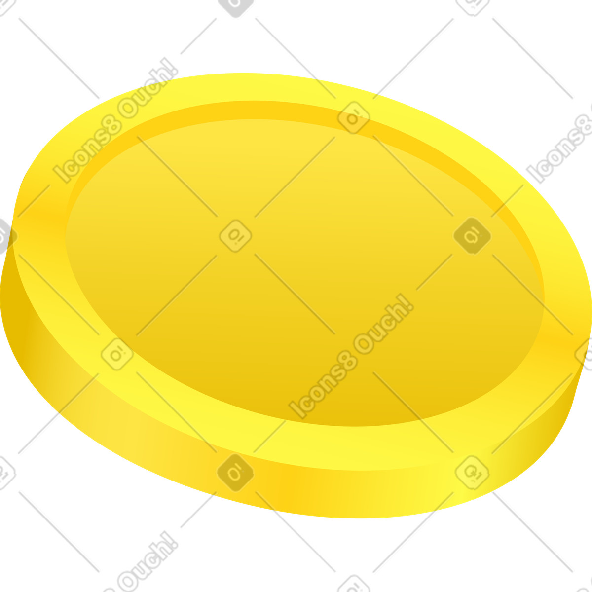 Illustration Pièce de monnaie dans le style Isotech à télécharger aux formats PNG, SVG