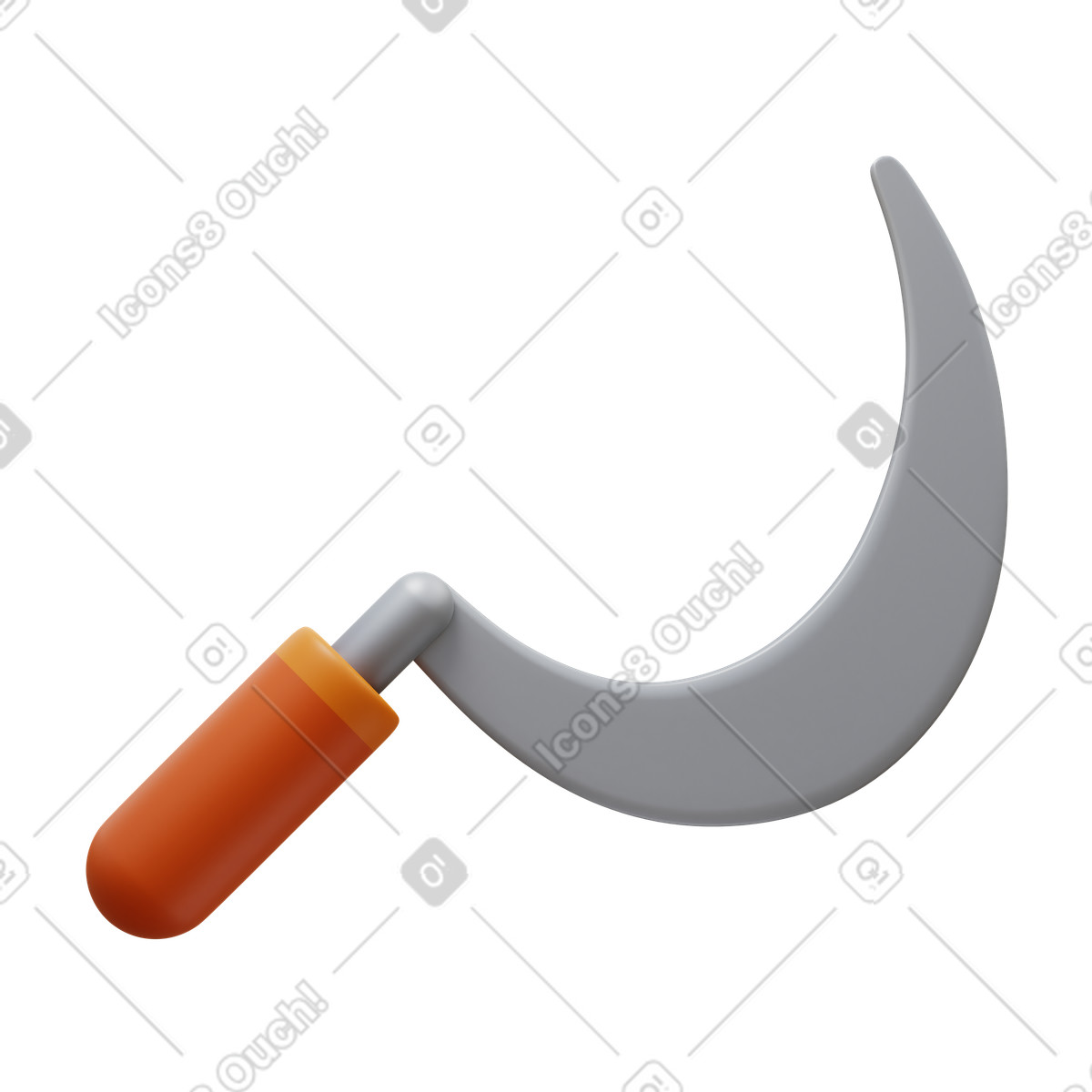 Sickle illustration in PNG, SVG