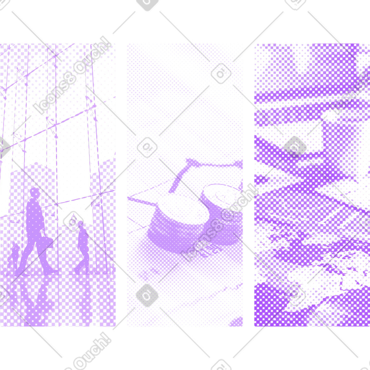 Business-hintergrund-Illustration im Halftone-Stil als Download in PNG, SVG