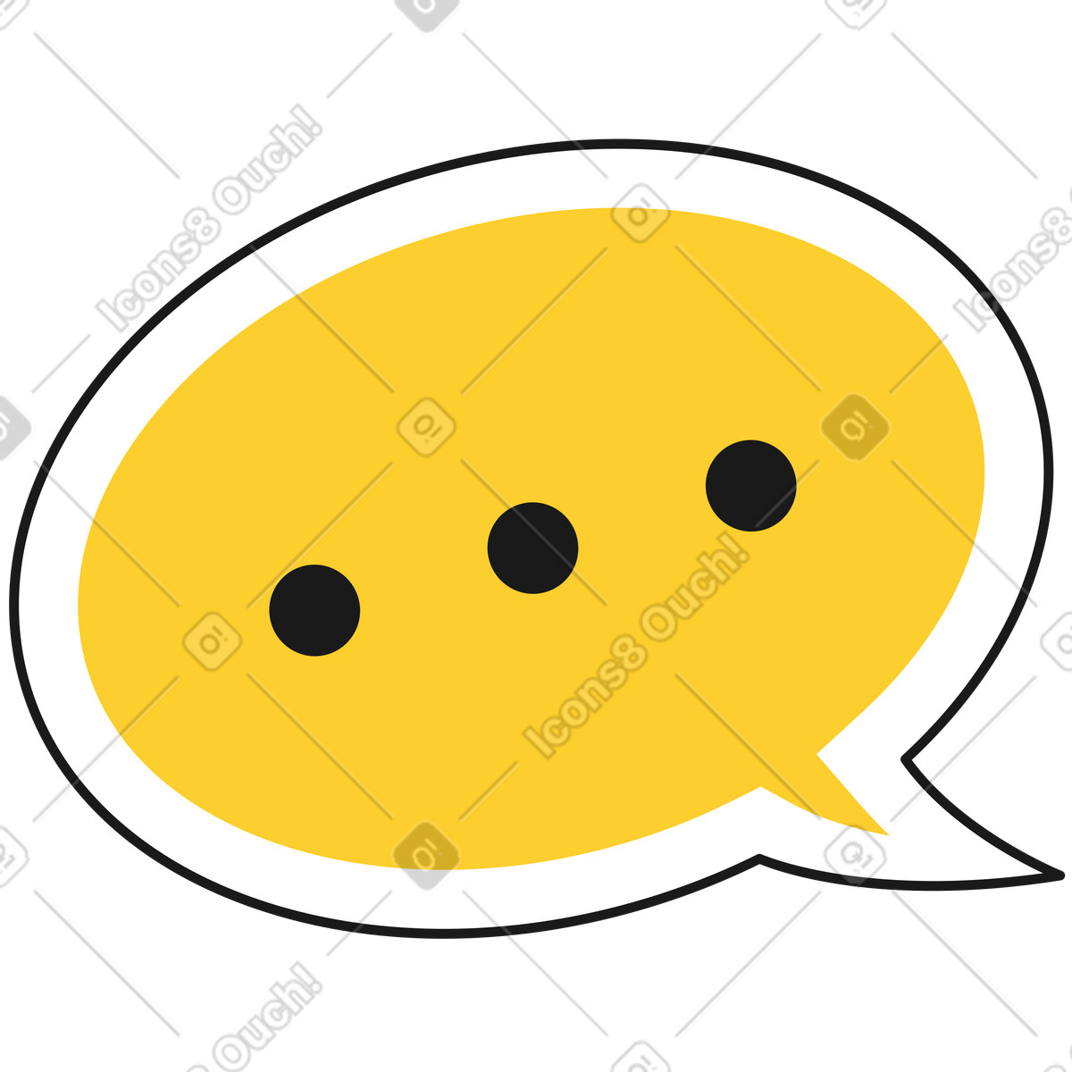 Ilustración Burbuja de diálogo en estilo Taxi a descargar en PNG y SVG