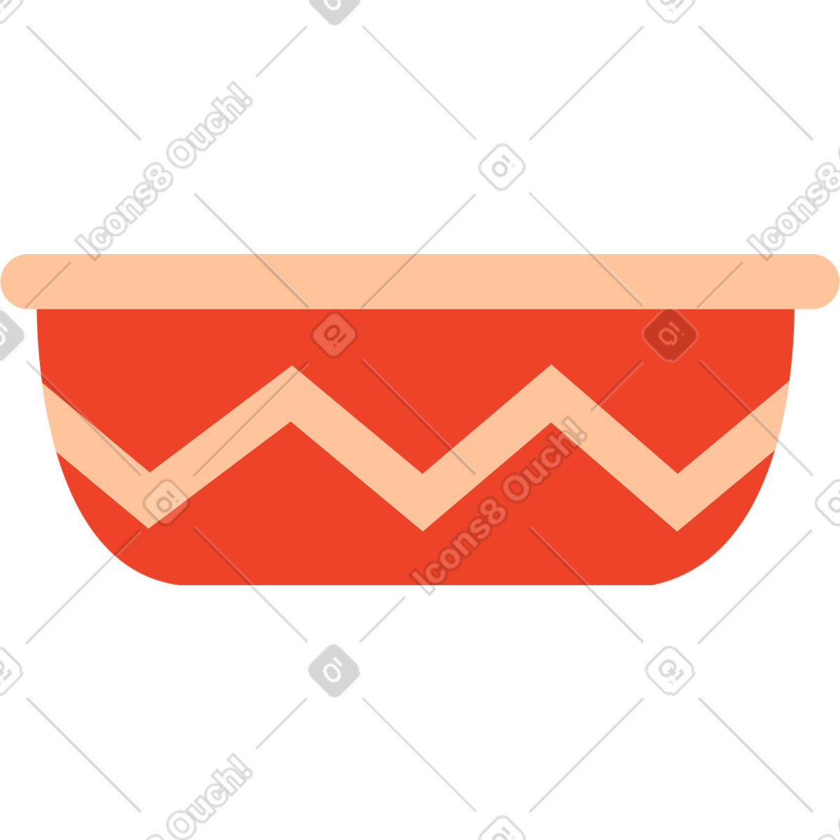 Vaso di fiori illustrazione in stile Polar scarica in PNG, SVG