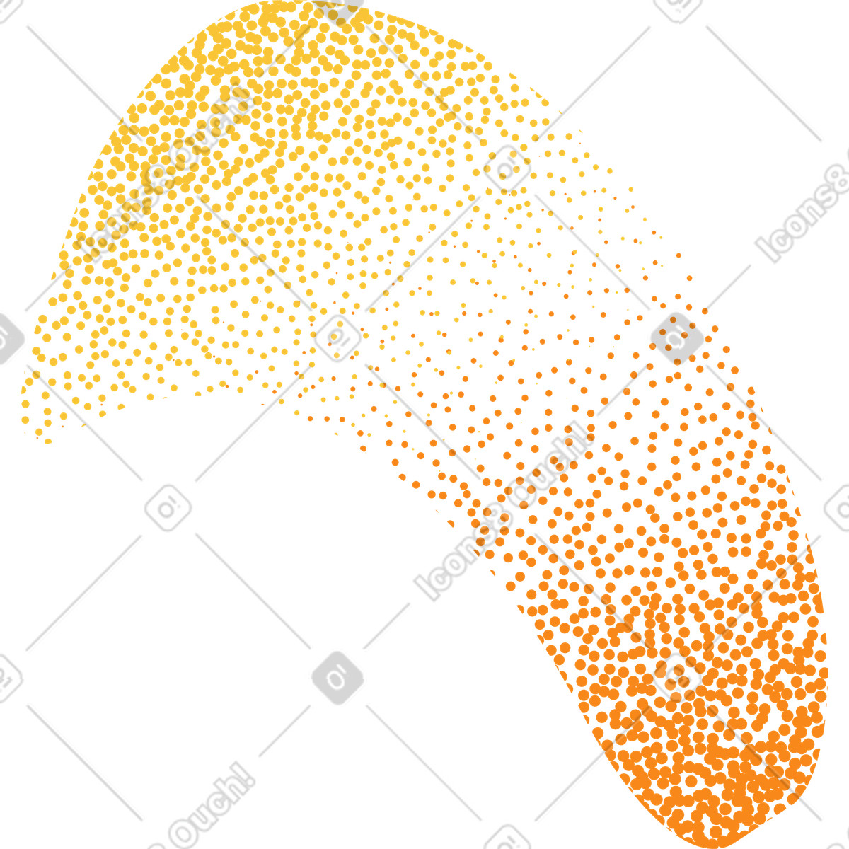Abstract decorative duotone texture-Illustration im Grain-Stil als Download in PNG, SVG