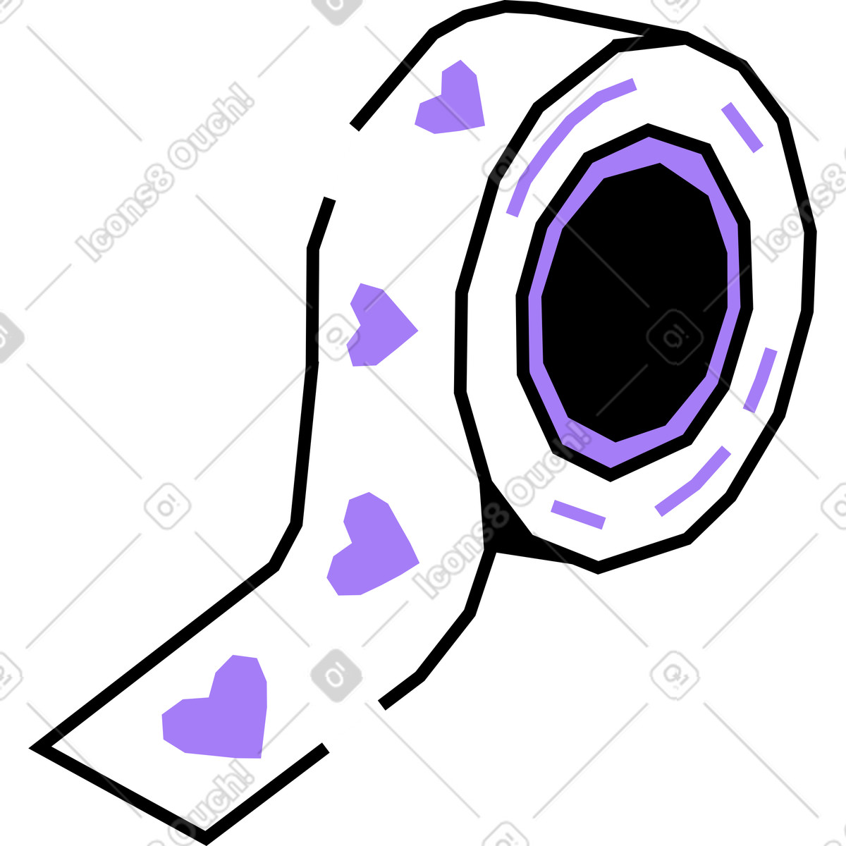 Illustration Ruban adhésif dans le style Amethyst à télécharger aux formats PNG, SVG