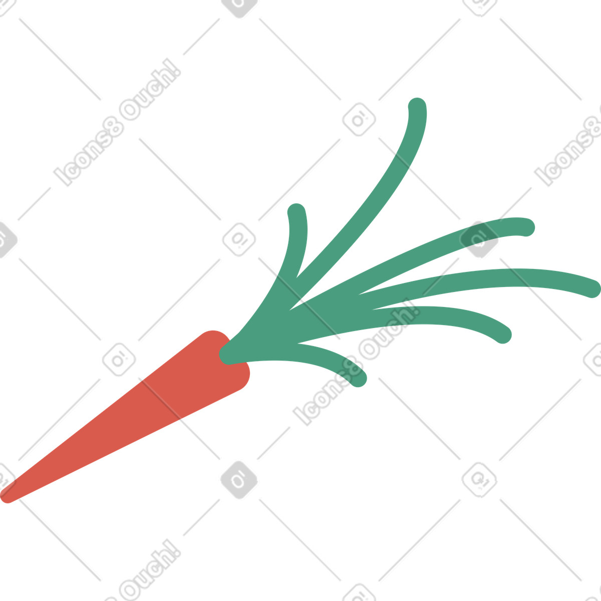 Macaroni スタイルの にんじん のイラストをPNG、SVG形式でダウンロード
