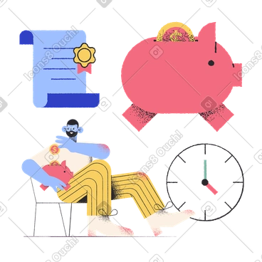 Time is money PNG, SVG