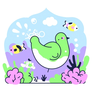 A chouette is swimming through an underwater kingdom. It is surrounded by various colorful fish swimming gracefully in all directions. The chouette has its wings slightly spread, showcasing its feathers as it glides through the water. Coral formations in different shapes and sizes decorate the scene, providing a vibrant backdrop. Bubbles rise from the chouette's beak as it explores, creating a sense of movement. Sunlight filters down from above, illuminating the underwater environment and highlighting the intricate details of the fish and coral.