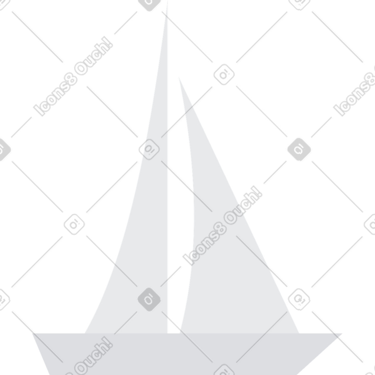 Segelyacht-Illustration im Urban-Stil als Download in PNG, SVG