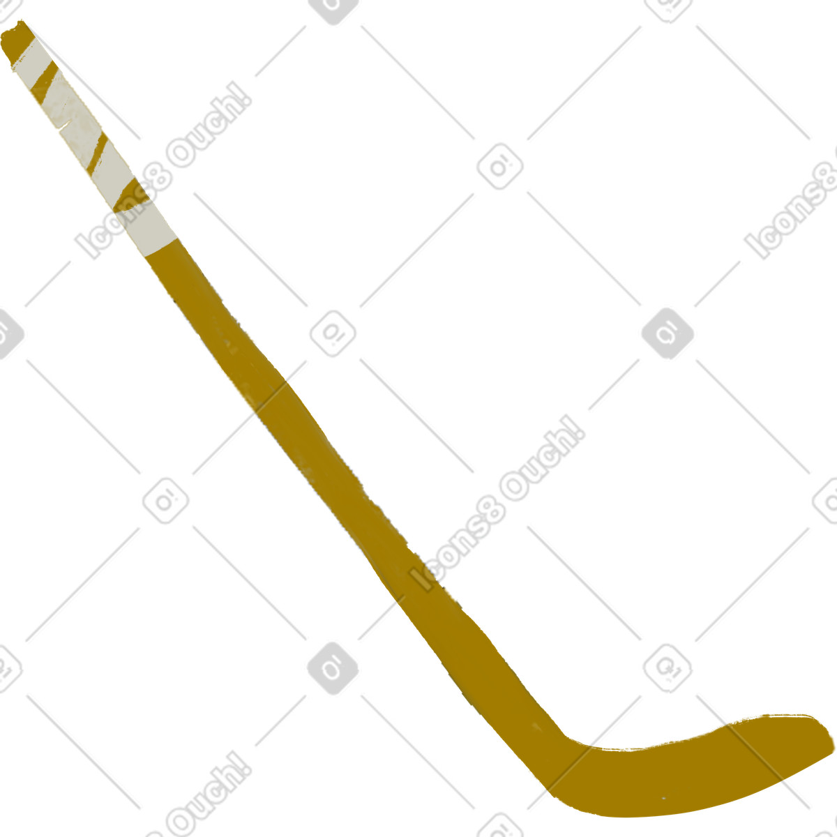 Illustration Hockey stick dans le style Atomic à télécharger aux formats PNG, SVG