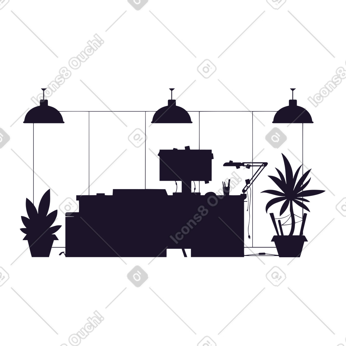 Eastwood スタイルの オフィス のイラストをPNG、SVG形式でダウンロード