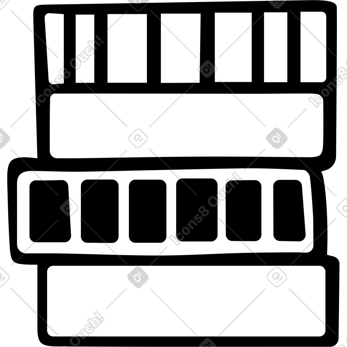 Ilustração de Pilha moedas em no estilo Journal para baixar em PNG, SVG