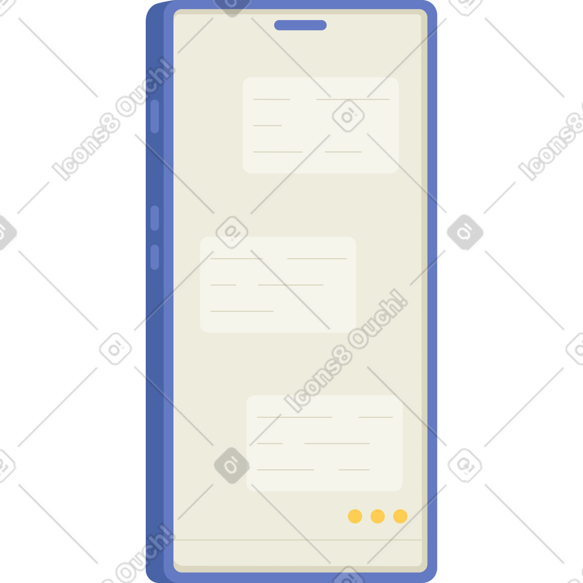 Mobile illustration in Social style download in PNG, SVG