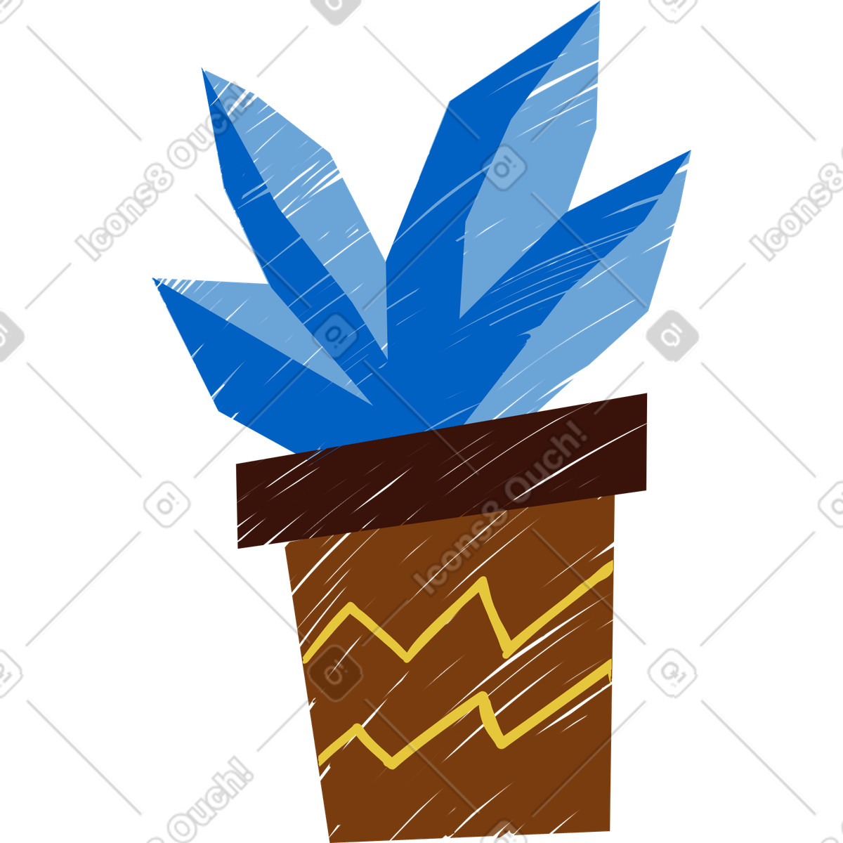 Ilustración Planta en estilo Sleepy a descargar en PNG y SVG