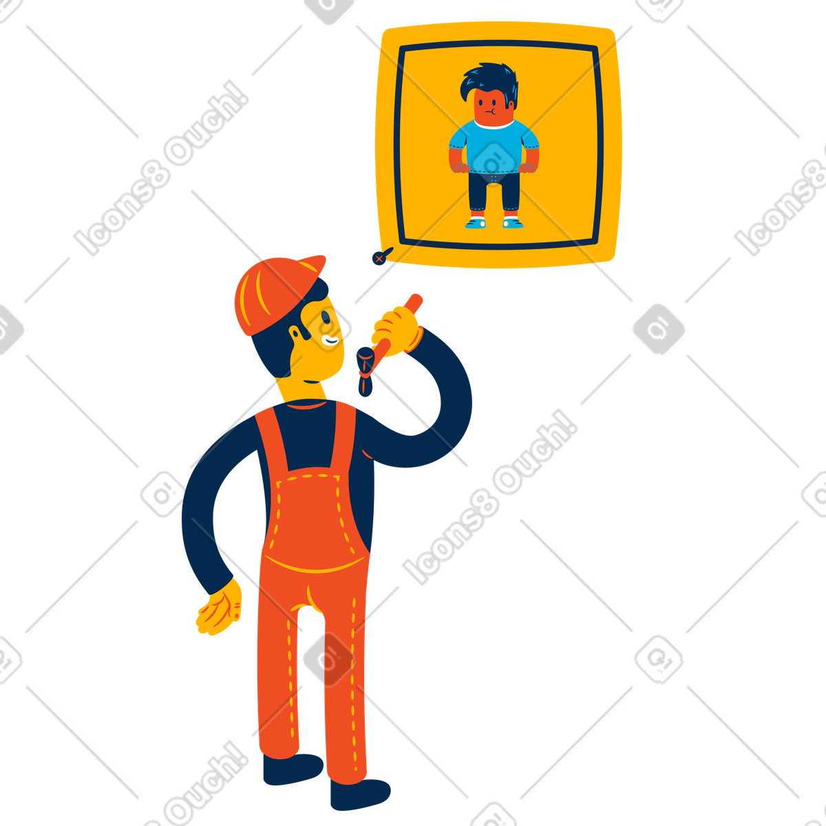 Flame スタイルの 写真をぶら下げる のイラストをPNG、SVG形式でダウンロード