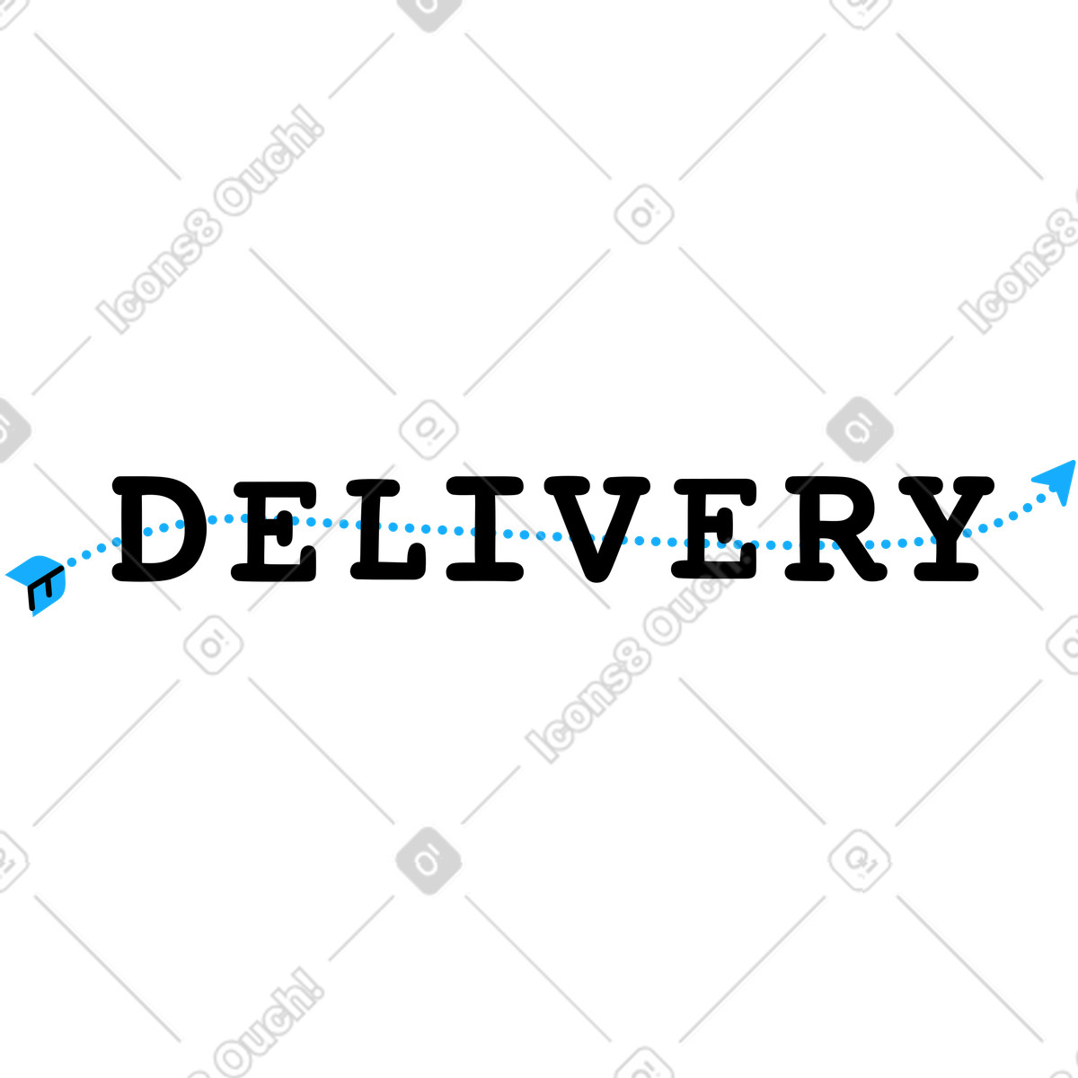 Lieferung-Illustration im Transistor-Stil als Download in PNG, SVG