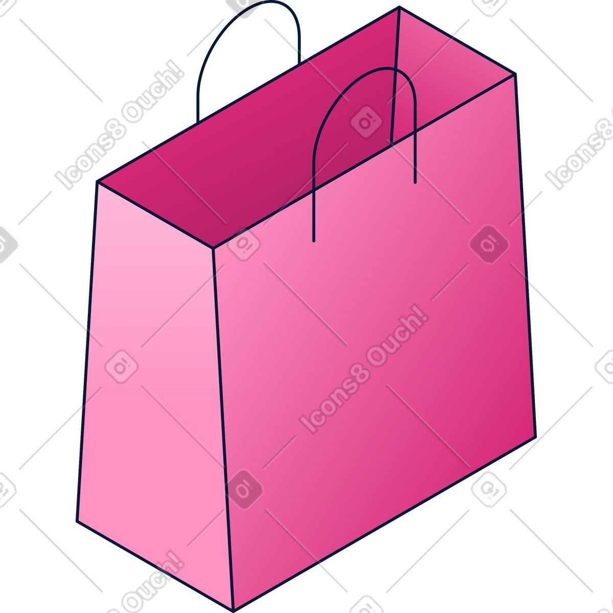 Illustration Sac de courses dans le style Neat à télécharger aux formats PNG, SVG