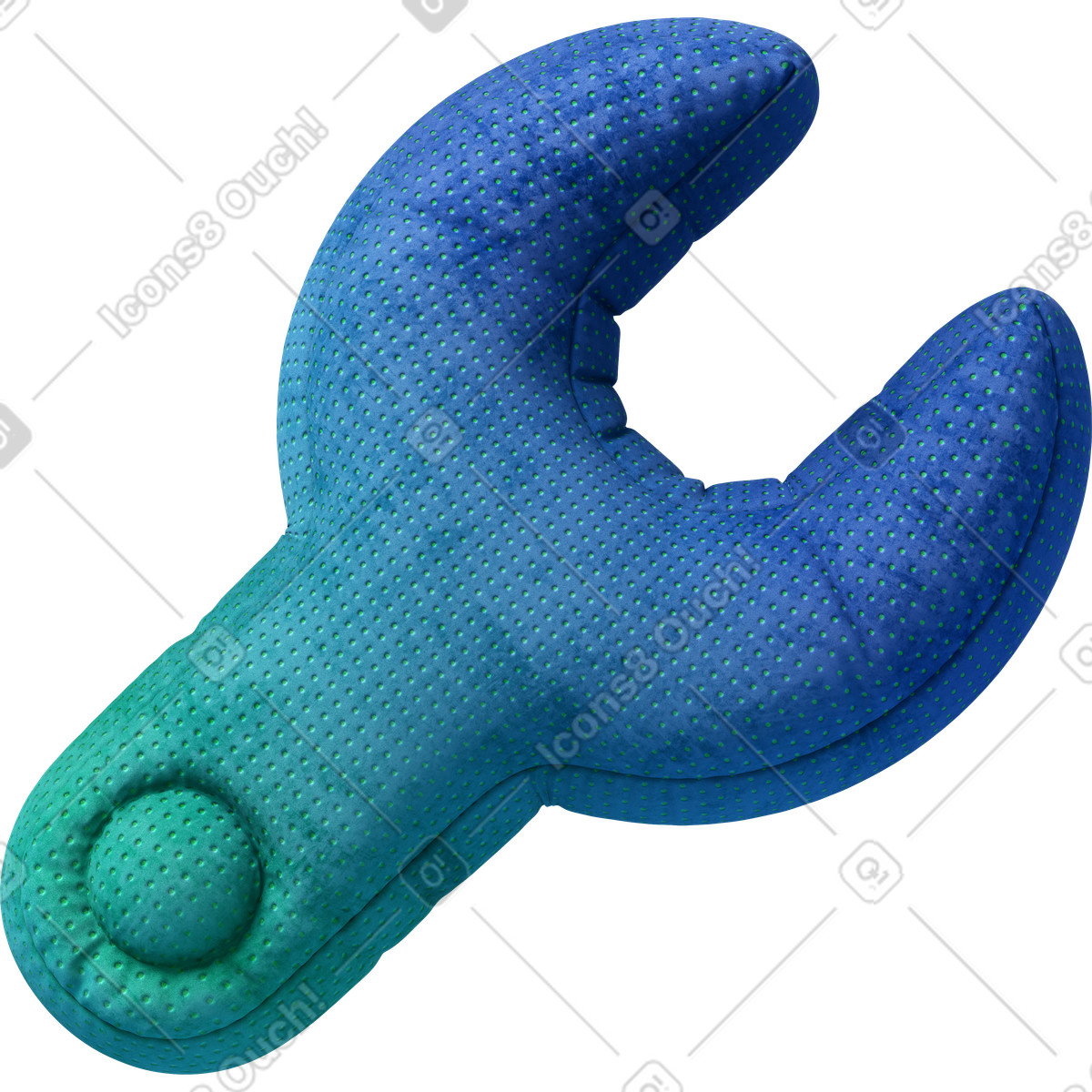 Experimental 스타일의 Blue wrench 일러스트레이션 PNG, SVG 다운로드