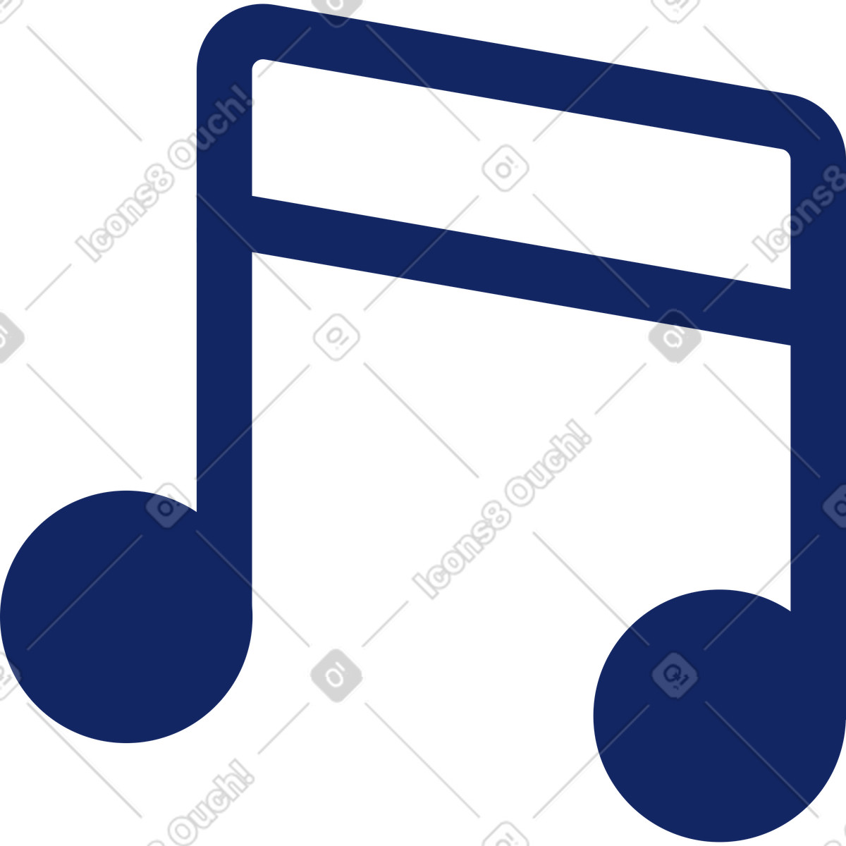 Illustration Note musicale dans le style Cyborg à télécharger aux formats PNG, SVG