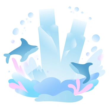 A futuristic underwater city with sleek, glass structures rising from the ocean floor. The buildings feature smooth, organic shapes and are illuminated with soft, gradient pastel colors. Manta rays glide elegantly through the water, their wings gently undulating as they navigate between the towering structures. Coral gardens are visible at the base of the buildings, adding vibrant textures and colors to the scene. Bubbles ascend from the city floor, creating a dynamic atmosphere in this underwater environment.