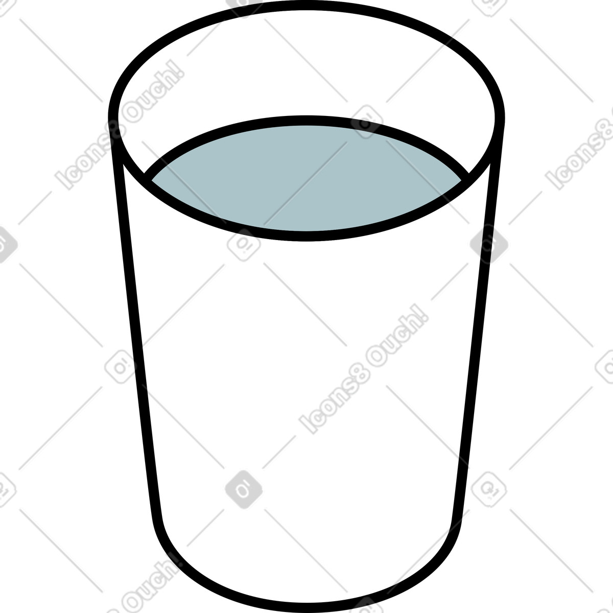 Isometric スタイルの 紙コップ のイラストをPNG、SVG形式でダウンロード