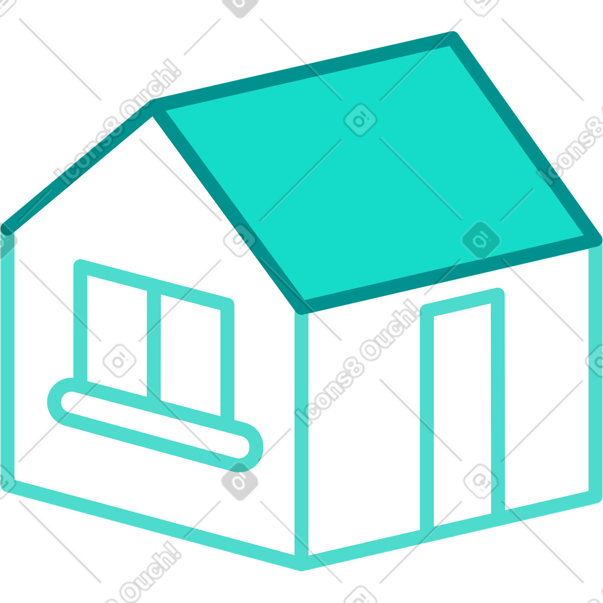 Ilustración Casa en estilo Natty a descargar en PNG y SVG