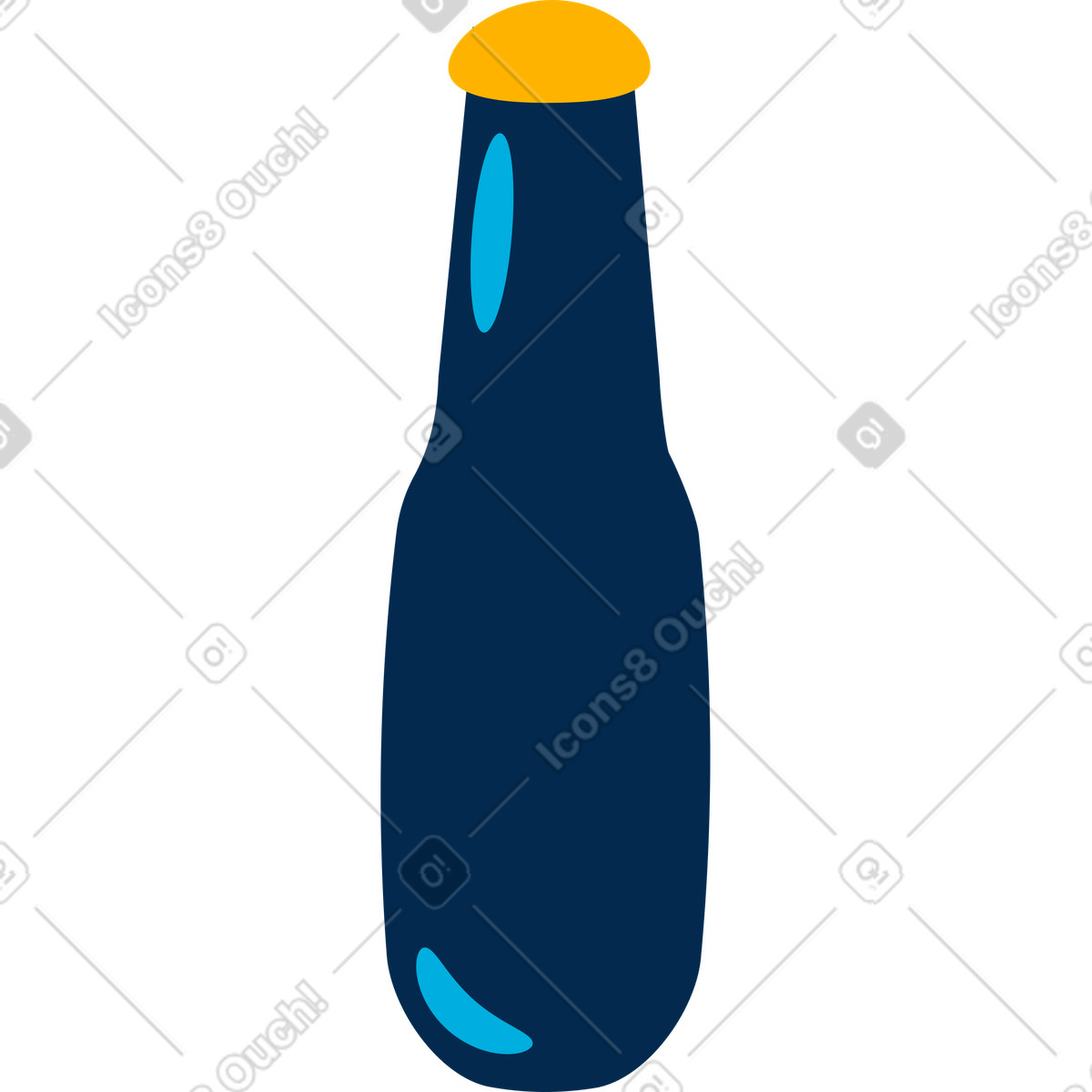 Flame スタイルの Bottle のイラストをPNG、SVG形式でダウンロード