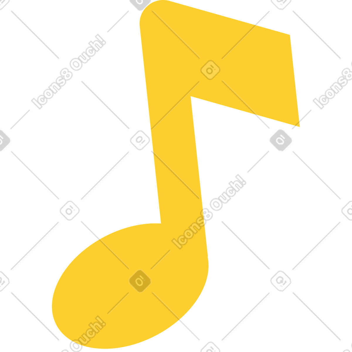 Illustration Note jaune dans le style Taxi à télécharger aux formats PNG, SVG