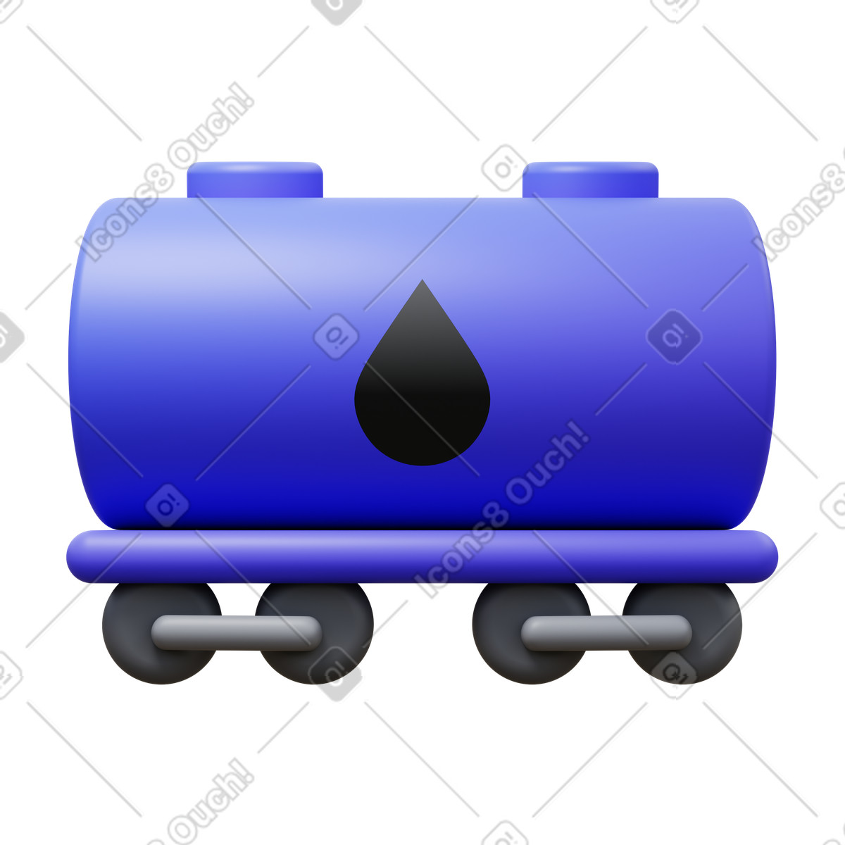 Illustration Cuve à mazout dans le style 3D Fluency télécharger aux formats PNG, SVG