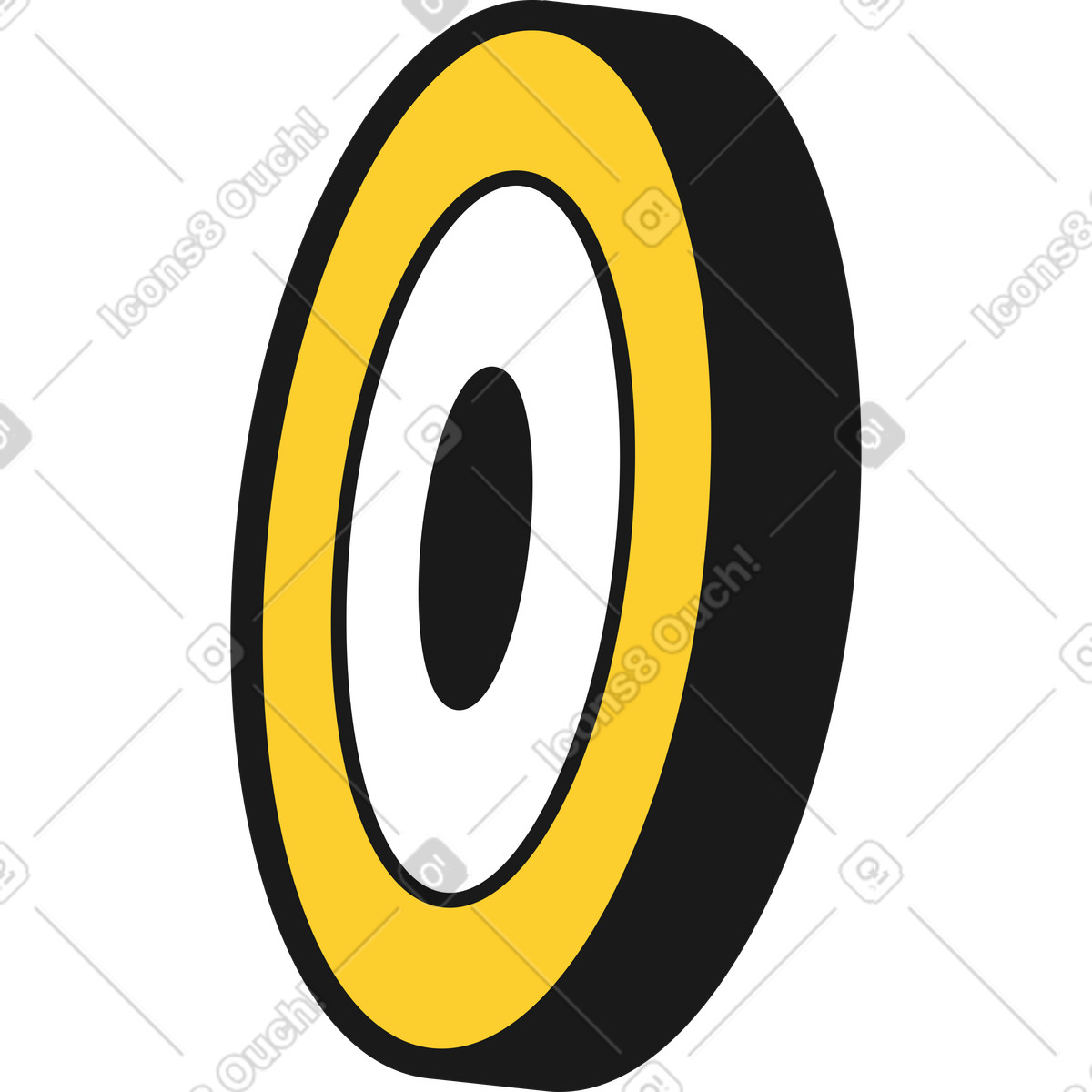 Ilustração de Alvo em no estilo Taxi para baixar em PNG, SVG