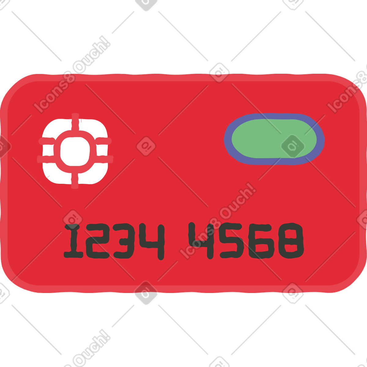 Иллюстрация Открытка в стиле Stripy — скачать в форматах PNG, SVG