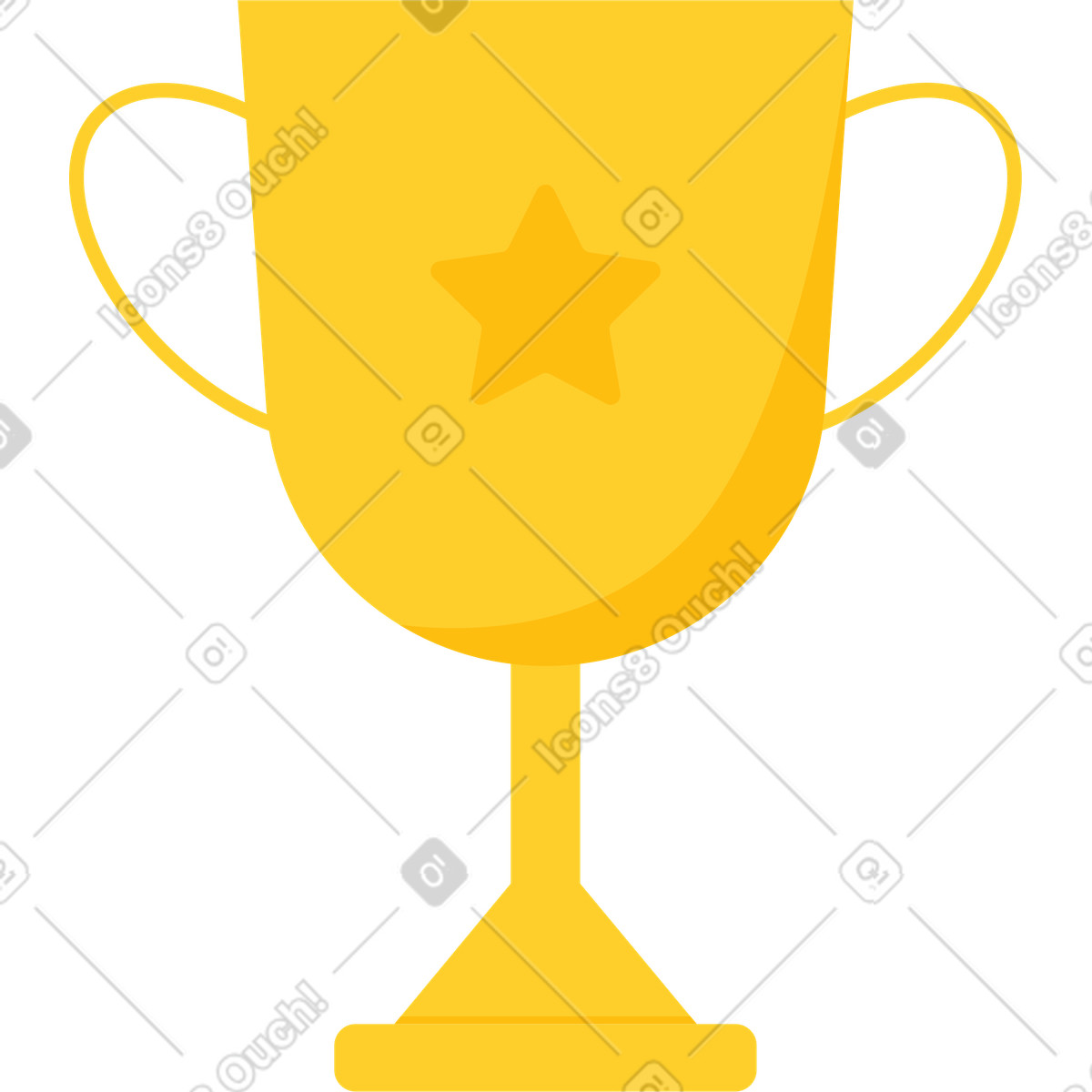 Ilustración La copa de ganadores en estilo Sammy a descargar en PNG y SVG
