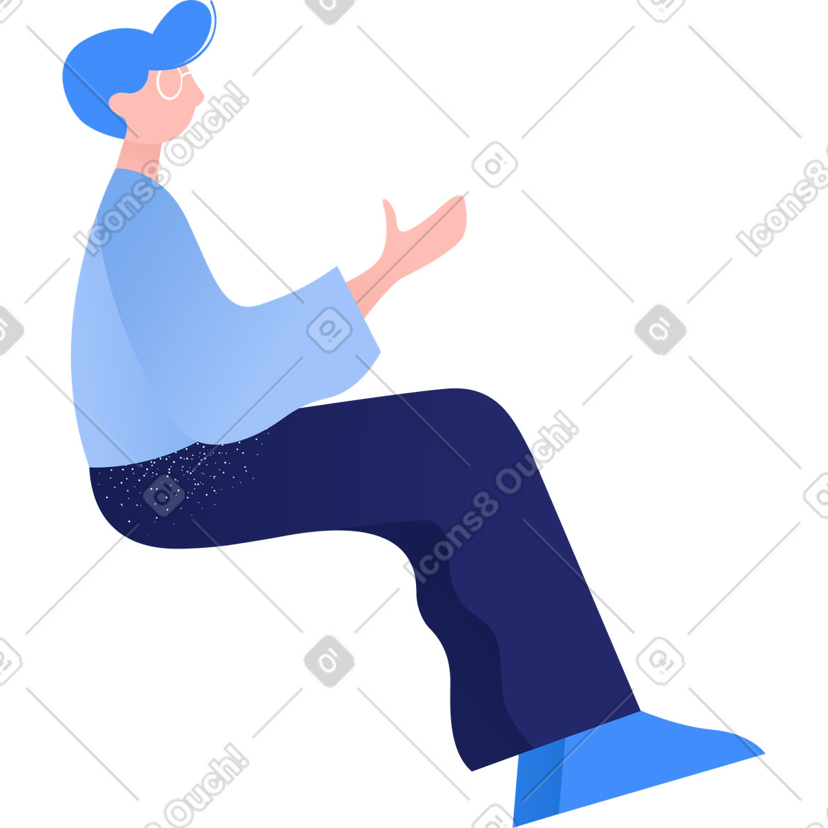 Uomo illustrazione in stile Clip scarica in PNG, SVG