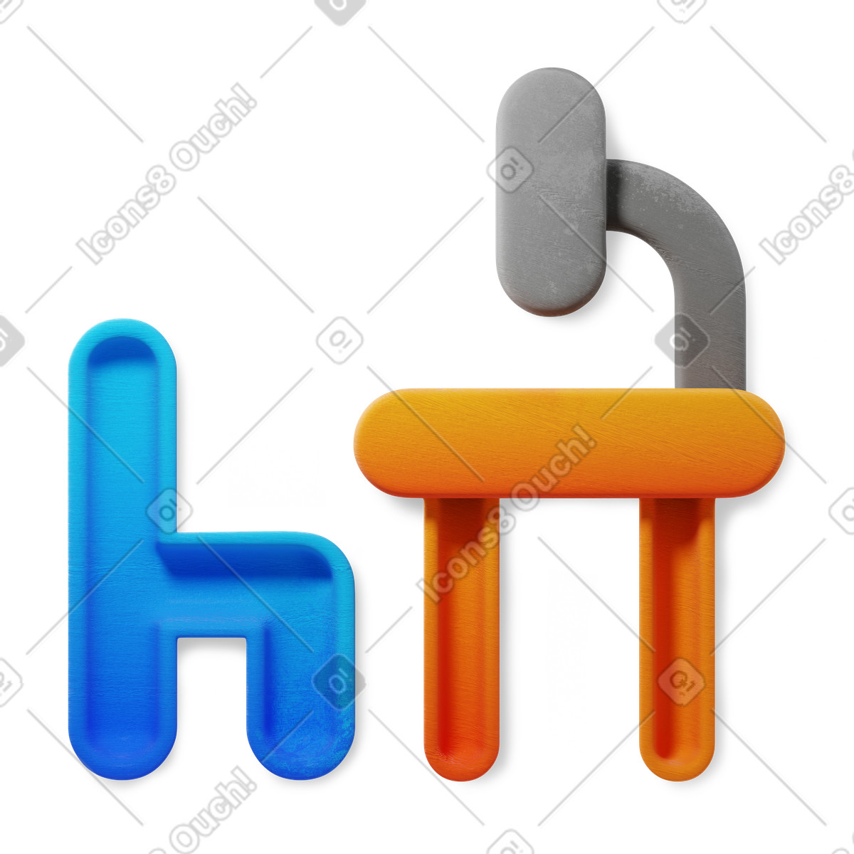 下载 3D Microsoft Fluent illustration 风格的 Office desk and chair minimal shapes colorful workplace symbol 插画，支持 PNG、SVG 格式