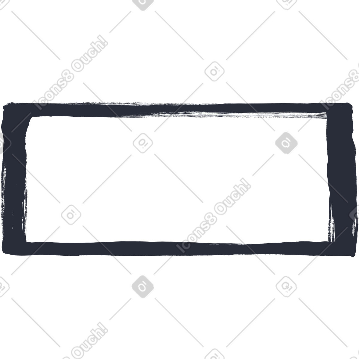 Frame illustration in Inky style download in PNG, SVG