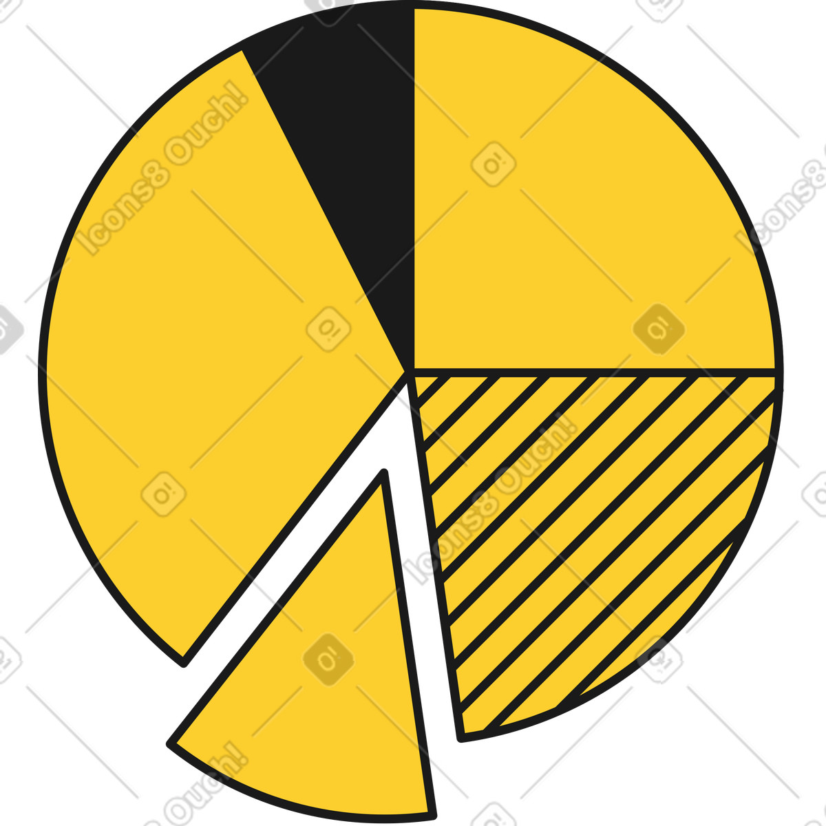 Chart illustration in PNG, SVG