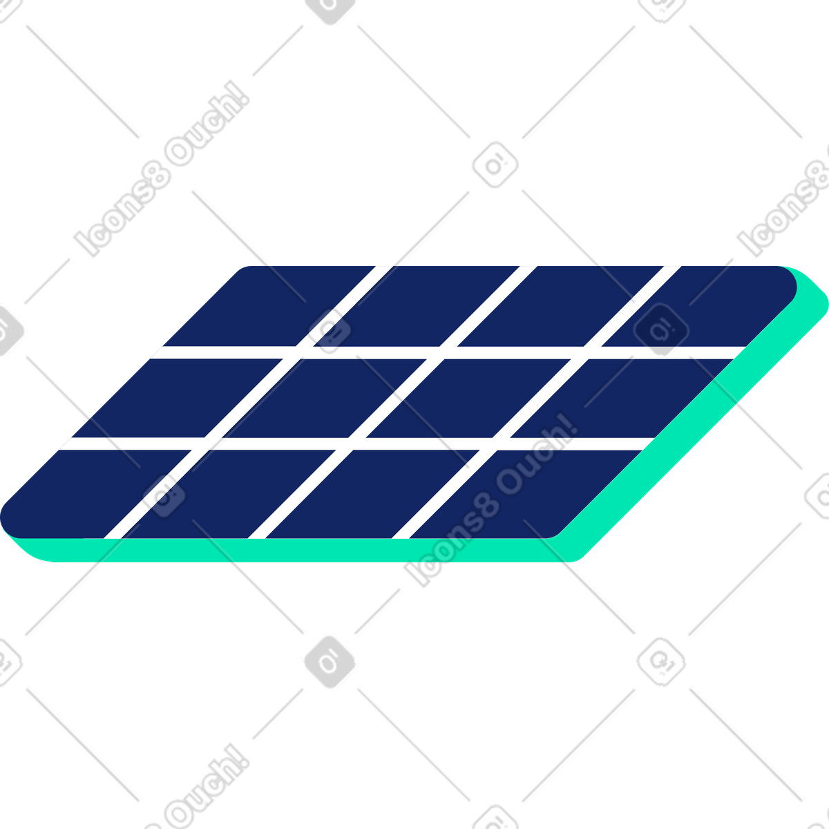 Ilustración Panel solar en estilo Cyborg a descargar en PNG y SVG