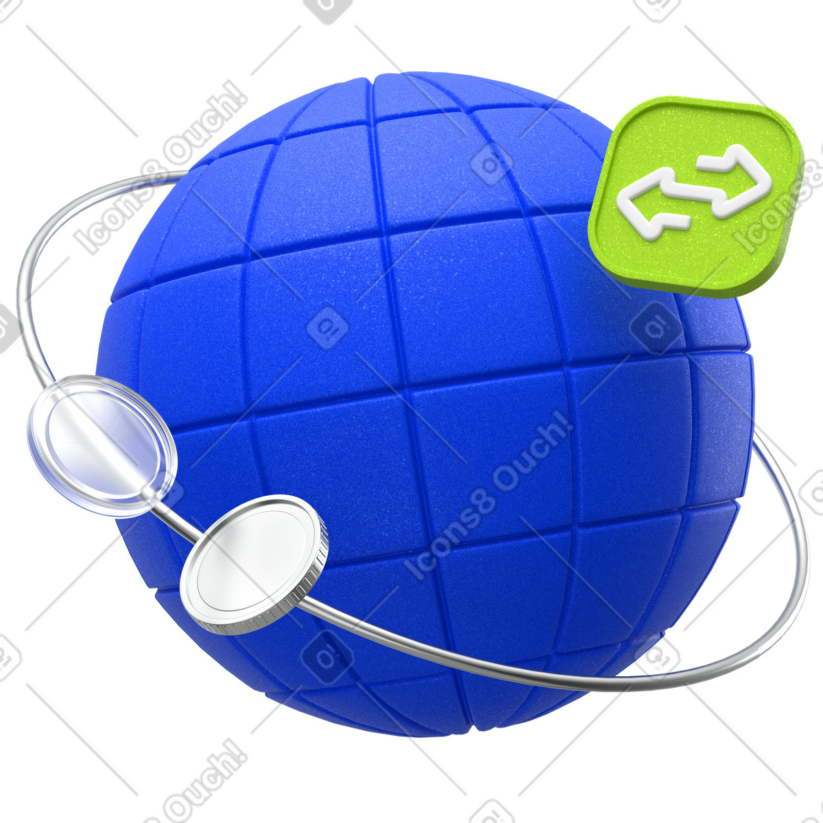 Digital finance exchange on global network illustration in 3D Enterprise style download in PNG, SVG