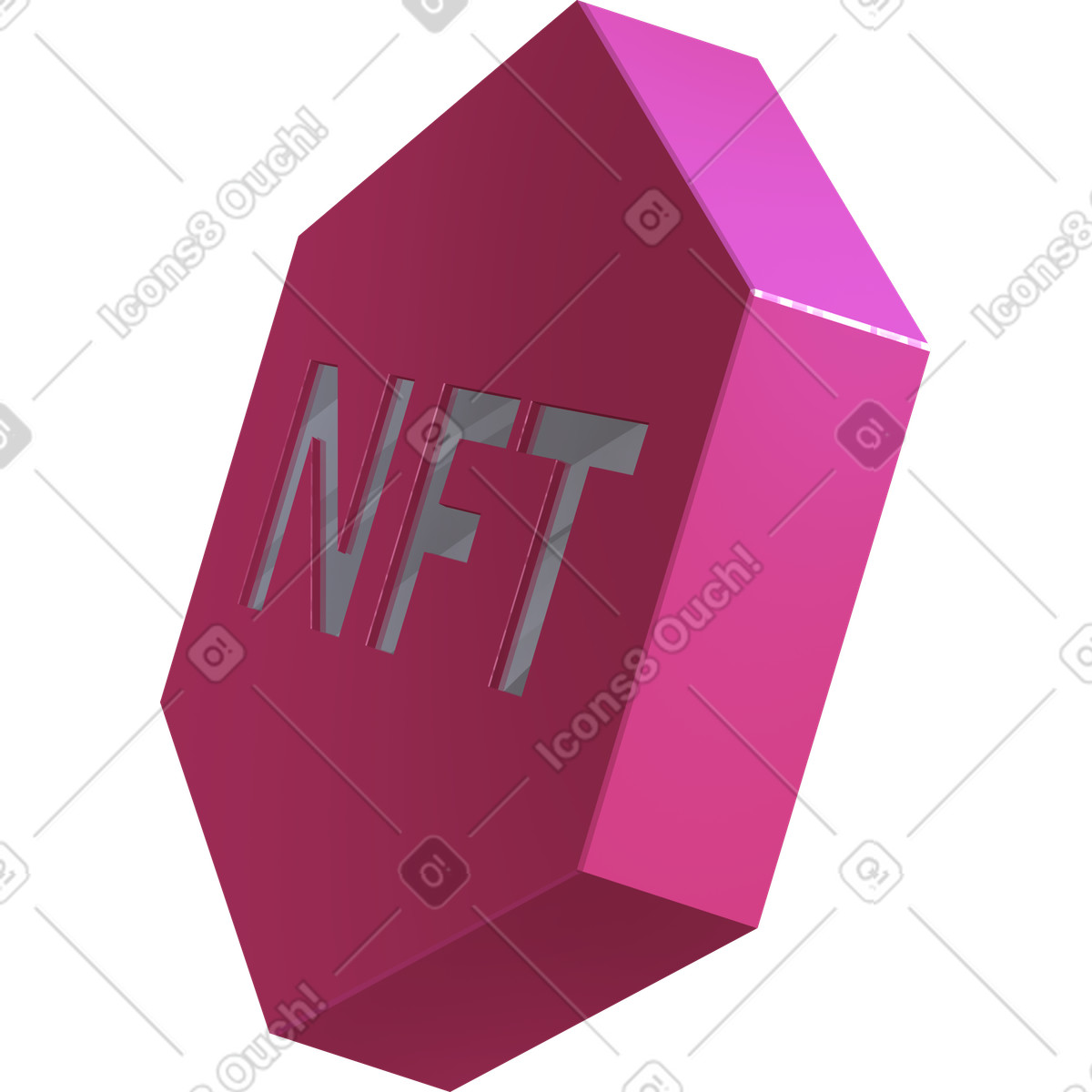 Nft icon illustrazione in stile Props scarica in PNG, SVG