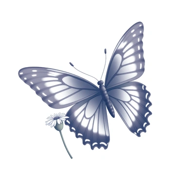 A butterfly with wings that resemble the left and right hemispheres of a brain