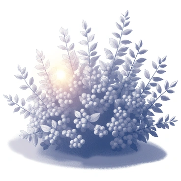 A dense thicket of elderberry bushes with numerous clusters of small, round berries. The bushes are positioned in a natural landscape, their leaves displaying varying shapes and textures. The scene is illuminated by the soft, early light of dawn, casting gentle shadows and highlighting the intricate details of the foliage. The atmosphere conveys a sense of tranquility as the first rays of light begin to touch the plants, creating a warm glow around the elderberries.