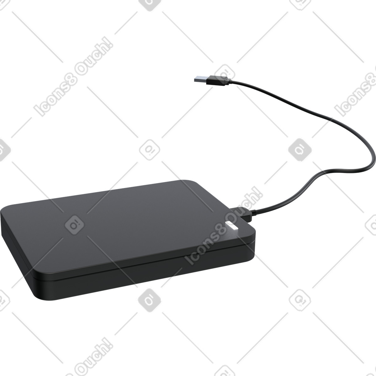 Archiviazione su disco rigido esterno, backup dati portatile, dispositivo di trasferimento file usb illustrazione in stile 3D Pro scarica in PNG, SVG