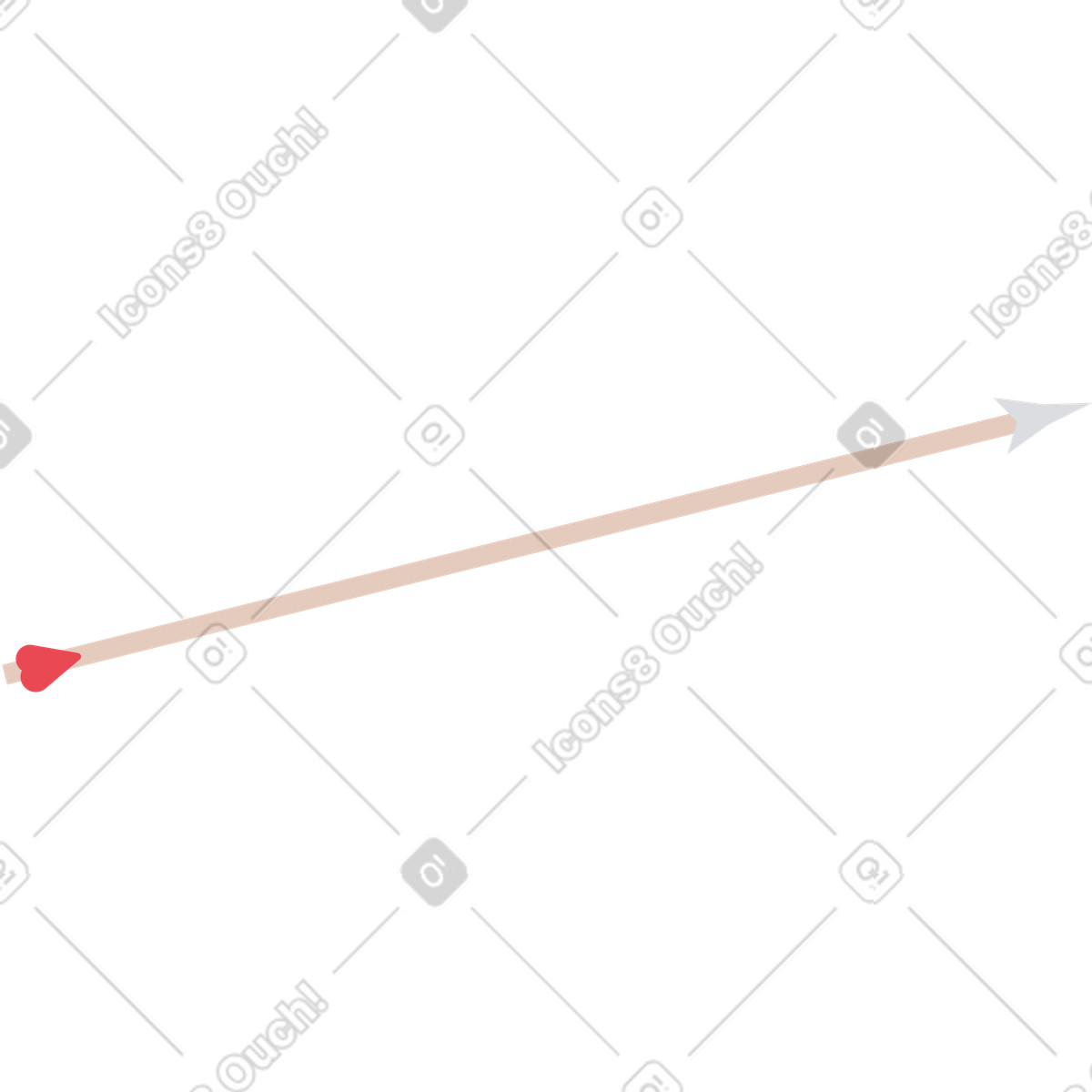 Ilustración Flecha en estilo Jaconda a descargar en PNG y SVG
