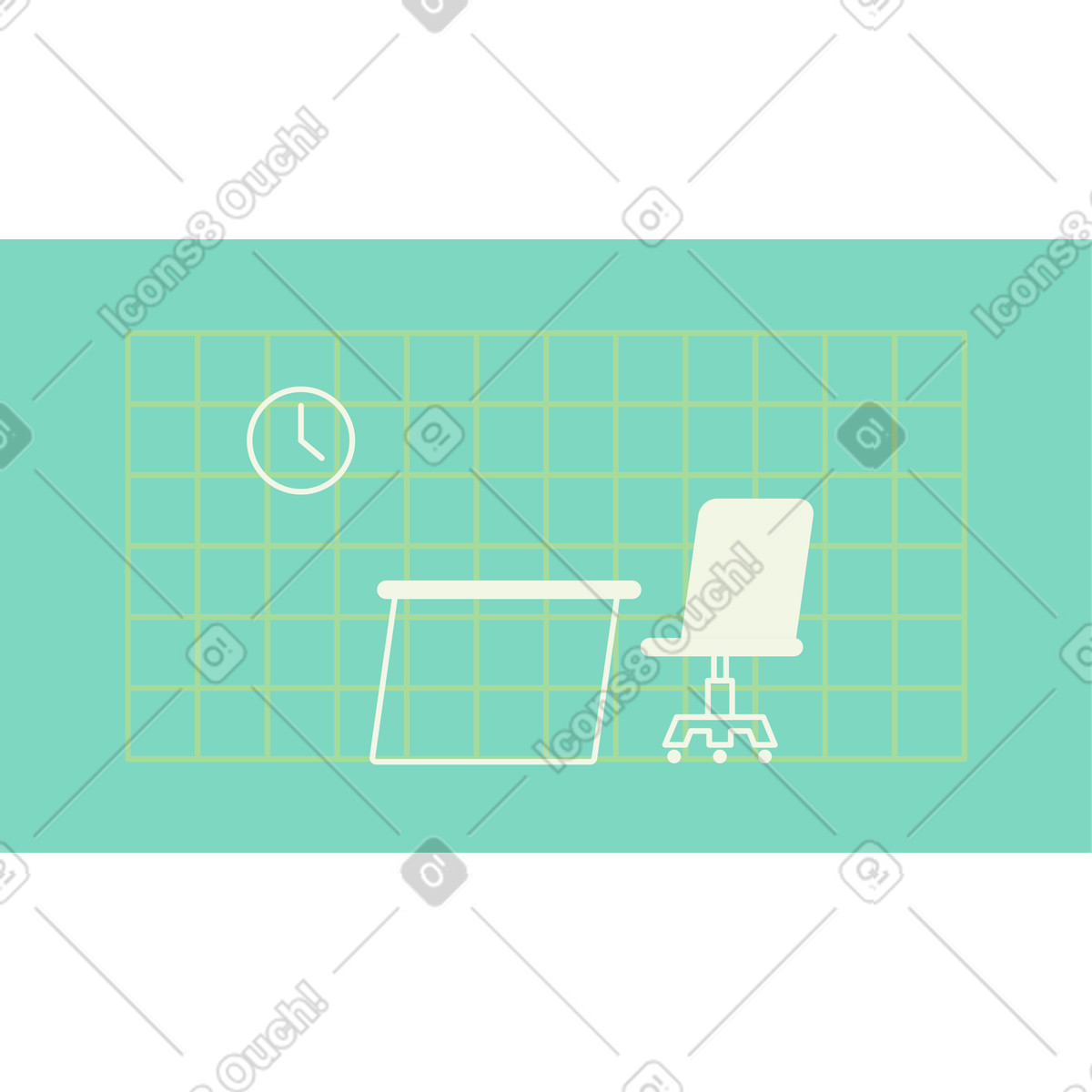 Abstract スタイルの オフィス のイラストをPNG、SVG形式でダウンロード