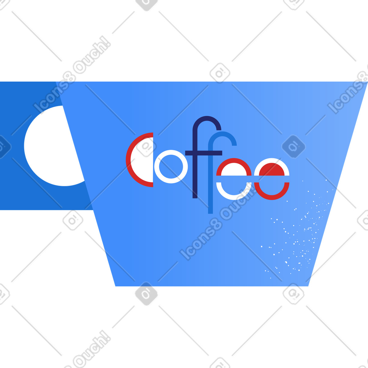 Ilustração de Xícara café em no estilo Clip para baixar em PNG, SVG